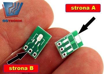 Печатная плата SOT89/223 для SIP3 2,54 мм __PCB-113