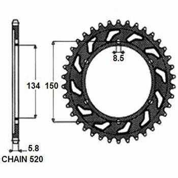 КОМПЛЕКТ ПРИВОДА DID VX SUNSTAR KAWASAKI KLX650 R