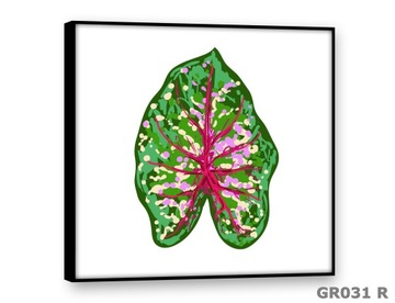 Obrazy na płótnie 30x30 Obraz Nowoczesny LIŚĆ