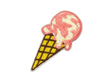 Naszywka naprasowanka termo haft lód ice cream
