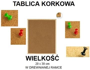 mała TABLICA KORKOWA 20 x 30 cm
