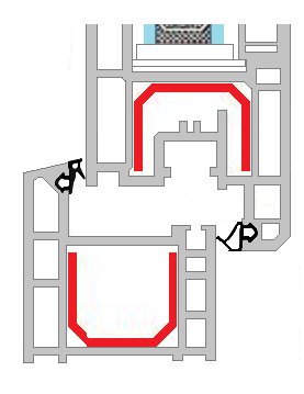 Уплотнитель оконный с-1126 VEKA WEKA