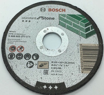 BOSCH TARCZA KORUNDOWA do cięcia betonu 115/3,0mm