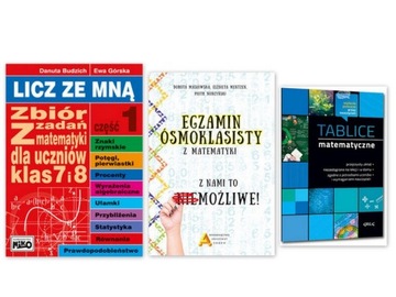 Egzamin Ósmoklasisty + Licz ze mną+tablice matemat