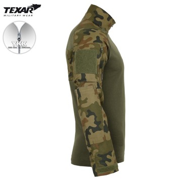 BLUZA WOJSKOWA TAKTYCZNA TEXAR COMBAT SHIRT PL CAMO MORO wz.93 L