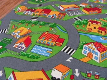 Dywan ULICZKI 100x100 LITTLE VILLAGE wieś @9103
