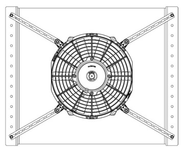 3900001 КРОНШТЕЙН SPAL МОНТАЖНЫЙ КОМПЛЕКТ ВЕНТИЛЯТОРА