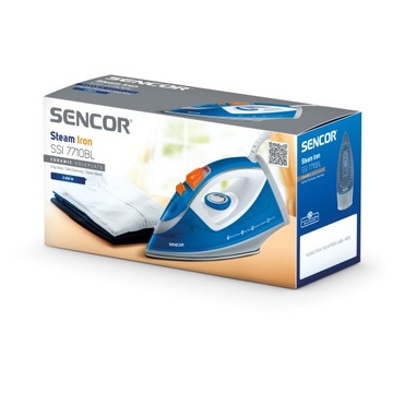 Sencor SSI 7710BL, 2400 Вт, паровой утюг с функцией «капля-стоп»