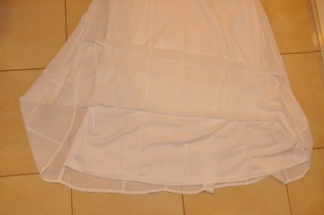 BONPRIX Кружевное платье на подкладке, белый 40