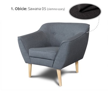 SKANDI ARMCHAIR в скандинавском стиле - УДОБНОЕ кресло