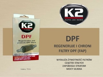 ТОПЛИВНАЯ ПРИСАДКА K2 T316 DPF ЗАЩИЩАЕТ FAP DPF ФИЛЬТРЫ 50 МЛ