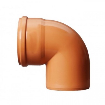 KOLANO PVC kan.zew. 110/90 (87) pomarańczowe
