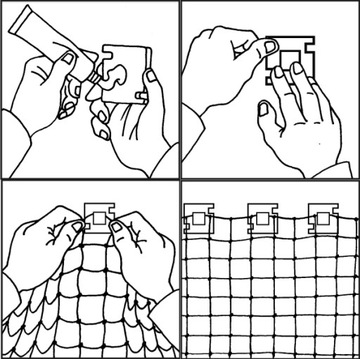 Кошачьи сетчатые крючки для CAT 80 ПК + клей для каждой семьи. Сетка