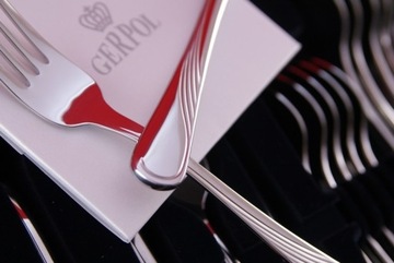 GERPOL 68 NIERDZEWNE SZTUĆCE ZESTAW VIOLINO FALA KOMPLET NA 12 OSÓB OBIADOW