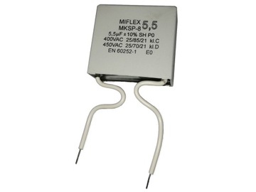 Kondensator do silnika MKSP-8 5,5uF 400V Miflex