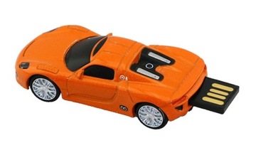 PENDRIVE USB 64 GB PORSCHE POMARAŃCZOWY SAMOCHÓD