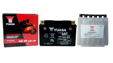 AKUMULATOR YUASA MOTOCYKLOWY YT12A-BS 12V 10Ah