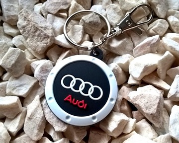 Brelok AUDI breloczek do kluczy - gumowy a4 a3 rs