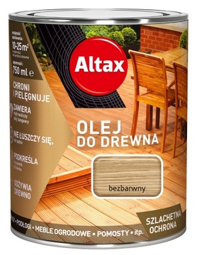 ALTAX olej do drewna 0.75L bezbarwny