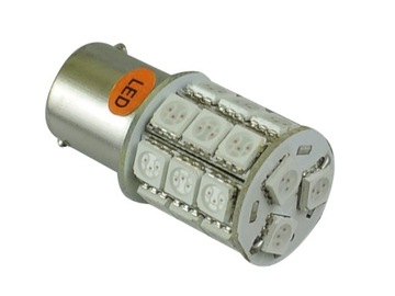 żarówka 72 LED 24 SMD P21W Pomarańcz Kierunki 12V