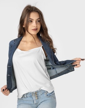 Żakiet Marynarka Katana Damska Jeans Dżins 121 r M