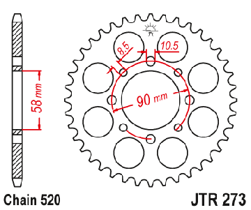 Цепь + звезды Honda VT 125 SHADOW X-Ring GOLD