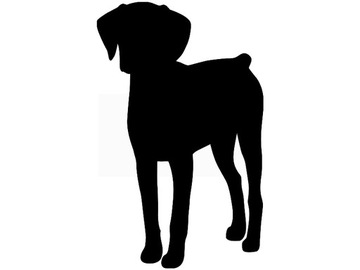 Naklejka dekoracyjna na auto samochód PIES piesek Retriever 16 cm