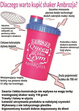 шейкер Bottle Shaker Queen of this Gym AMBROSJA