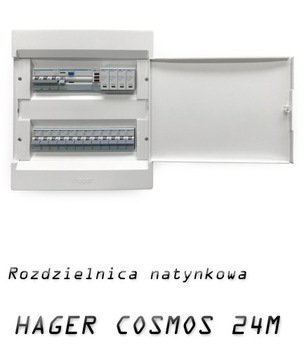 РАСПРЕДЕЛИТЕЛЬНЫЙ ЩИТ COSMOS N/T 2X12M IP40, ПЛОТНАЯ ДВЕРЬ