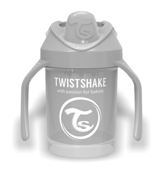 TWISTSHAKE KUBEK NIEKAPEK Z MIKSEREM 230 4m+ szary