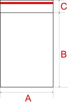 Woreczki foliowe zaklejane PP 40x45+5 cm 100 szt.