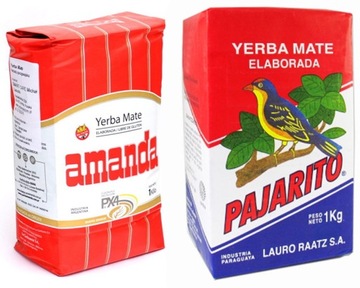 Yerba Mate Pajarito 1kg + Amanda Elaborada 1kg