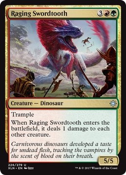 MTG 2x Raging Swordtooth (Uncommon)