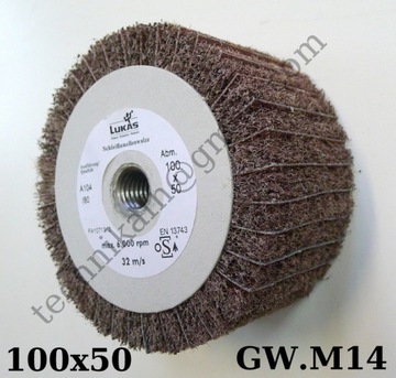 ŚCIERNICA Z WŁÓKNINY i PŁÓTNA 100X50 gw.M14 P80/80