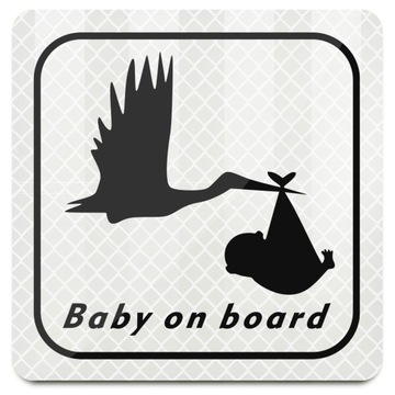 ODBLASKOWY MAGNES NA SAMOCHÓD BABY ON BOARD