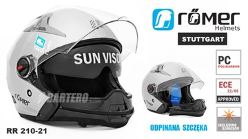ШЛЕМ ROMER STUTTGART SILVER L + UVEX BACLAVA