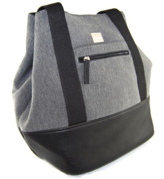 СУМКА-ШОППЕР В СТИЛЕ ДЖОЗЕППО СЕРАЯ БОЛЬШАЯ