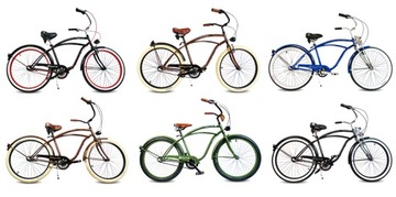 Мужской велосипед Beach Cruiser 26 дюймов, синий, шестерни PACIFIC Springer ROYALBI