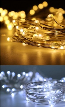 МИКРОПРОВОДНЫЕ ЛАМПЫ 20 СВЕТОДИОДНЫХ НА БАТАРЕЯХ - Теплые