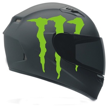 Monster Pazury Naklejka na kask owiewke motocykl 215B