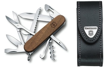 Victorinox 1.3711.63, scyzoryk Huntsman Wood + etui skórzane 4.0520.3, 91mm