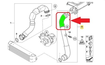 ШЛАНГ ТУРБОИНТЕРКУЛЕРА BMW E60 5 11617799401