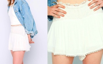 ЮБКА PULL BEAR ZARA ШОРТЫ КРУЖЕВНЫЕ GIPIURA S