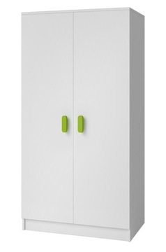 Pojemna Biała Szafa Młodzieżowa/Dziecięca 80 cm