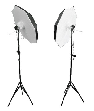 ZESTAW OŚWIETLENIOWY 2x125W=1200W + SOFTBOXY 84cm