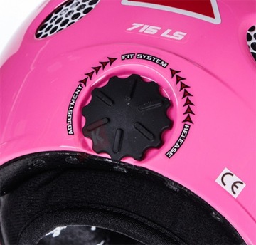 фото ориг. №2, Jofa 715 children's helmet pink - childish helmet hockey