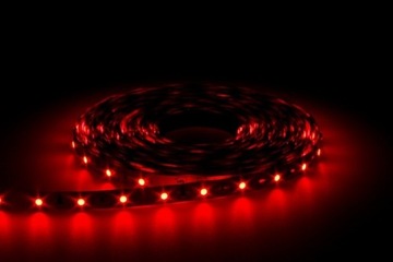 TAŚMA LED CZERWONA 2835/3528 5m 4,8W 300
