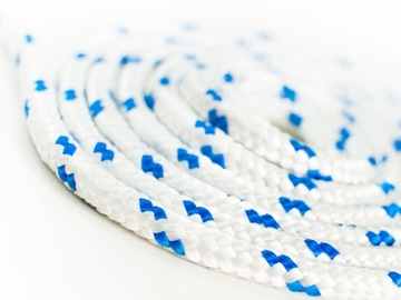 Веревка плетеная полипропиленовая морская, белая, 4мм, 50м