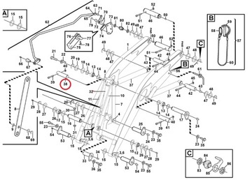 ШТИФТ ПРИВОДА ПЕРЕДНЕГО КОВША VOLVO BL71 11883381