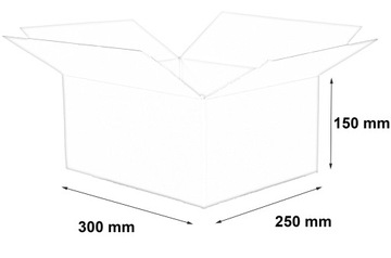 КАРТОННАЯ КОРОБКА 300х250х150 для деловой пересылки S 20шт.